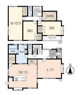 Floor plan. 14.8 million yen, 3LDK + S (storeroom), Land area 178.6 sq m , Building area 119.24 sq m