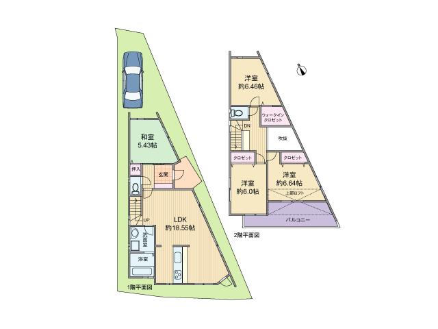 Floor plan. 36,800,000 yen, 4LDK, Land area 115.97 sq m , Building area 98.53 sq m