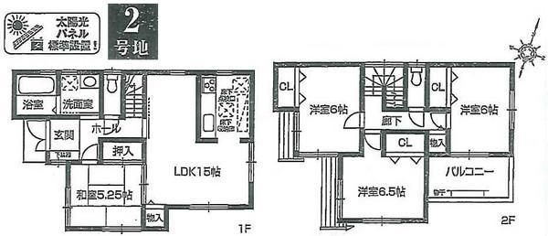 Floor plan. 32,800,000 yen, 4LDK, Land area 106.08 sq m , Building area 94.36 sq m