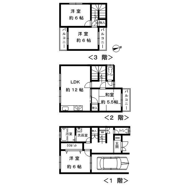Floor plan. 17.8 million yen, 4LDK, Land area 58.44 sq m , Building area 100.08 sq m