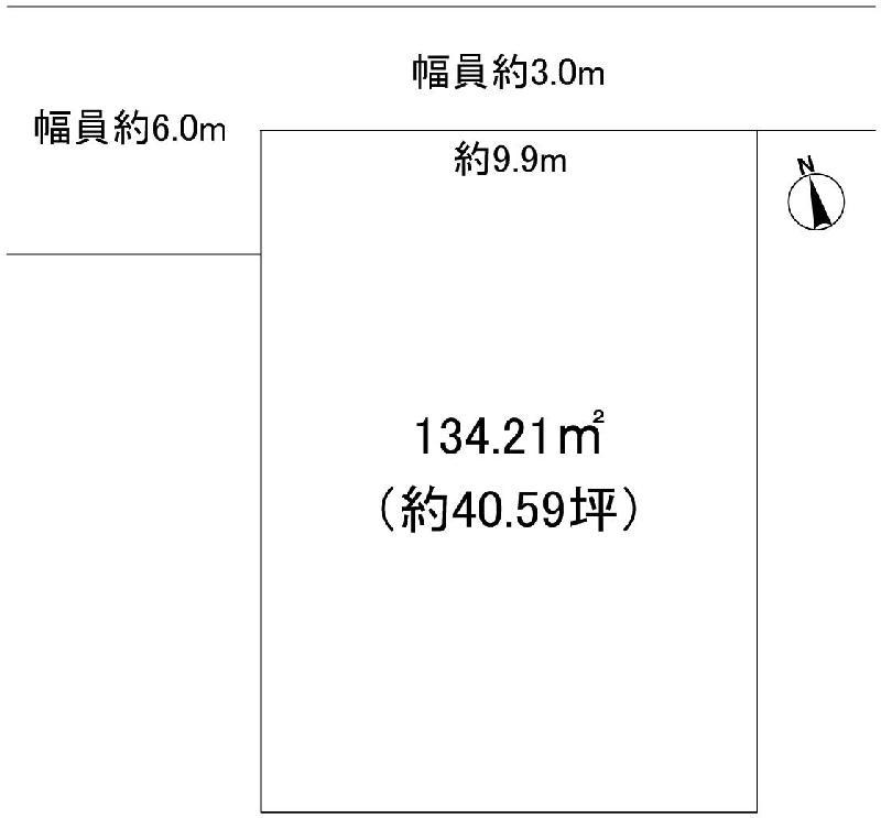 Compartment figure. Land price 24,800,000 yen, Land area 134.21 sq m