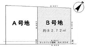 Compartment figure. Land price 17 million yen, Land area 82.72 sq m compartment view