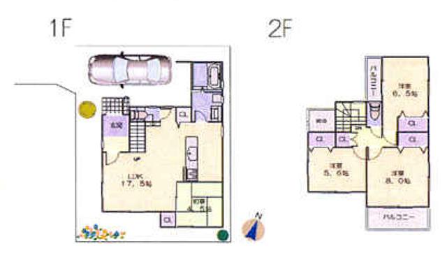 Floor plan. 28,900,000 yen, 4LDK, Land area 94.29 sq m , Building area 96.93 sq m