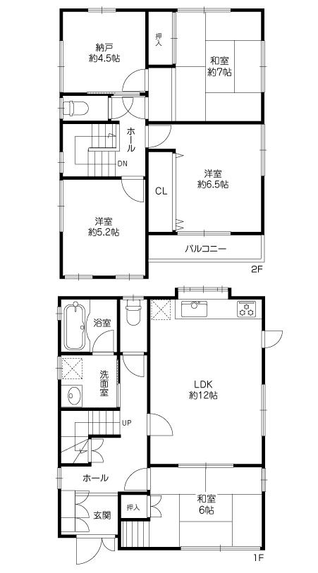 Floor plan. 37,800,000 yen, 4LDK + S (storeroom), Land area 144.42 sq m , Building area 101.44 sq m