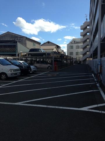 Parking lot. Common areas