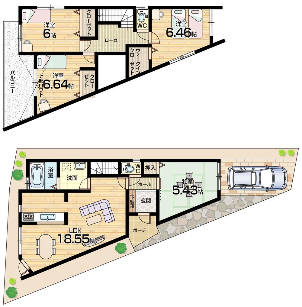 Floor plan. 36,800,000 yen, 4LDK, Land area 115.97 sq m , Building area 98.52 sq m floor plan