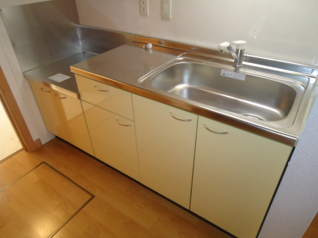 Kitchen. Two-burner gas stove installation Allowed