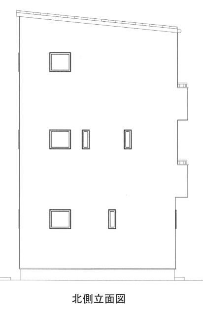 Rendering (appearance). North side elevational view