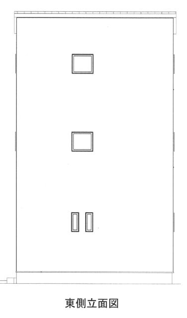 Rendering (appearance). East side elevational view