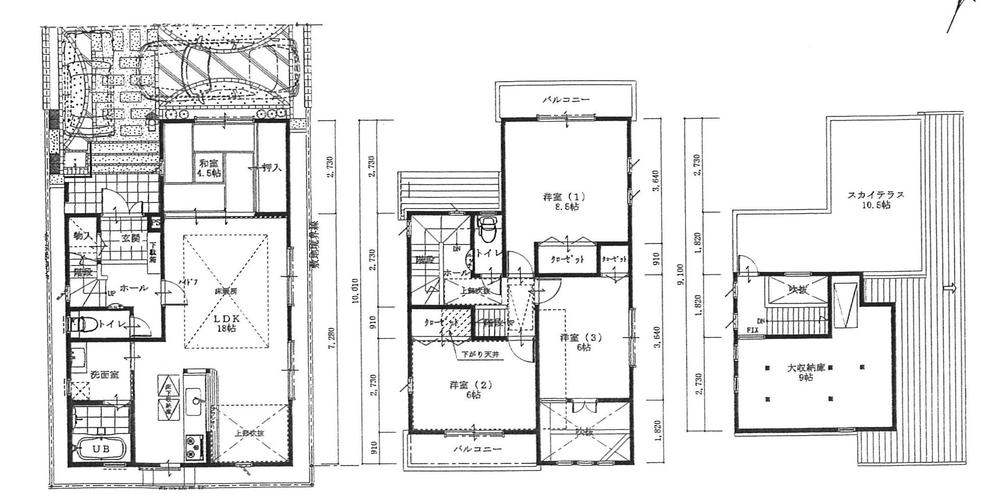 Floor plan. 29,900,000 yen, 4LDK, Land area 100.52 sq m , Building area 104.33 sq m
