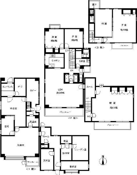 Floor plan. 85 million yen, 5LDK, Land area 493 sq m , Building area 373.94 sq m