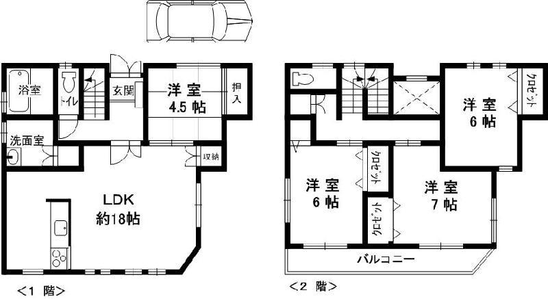 Floor plan. 32,800,000 yen, 4LDK, Land area 100 sq m , Building area 101.03 sq m