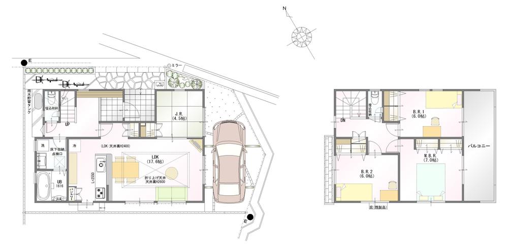 Floor plan. (No. 2 locations), Price 40,850,000 yen, 4LDK, Land area 100.96 sq m , Building area 100.44 sq m