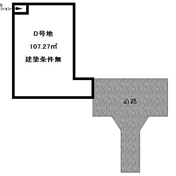 Compartment figure. Land price 17 million yen, Land area 107.27 sq m