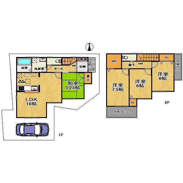 Floor plan. (No. 4 locations), Price 31,800,000 yen, 4LDK, Land area 102.59 sq m , Building area 95.58 sq m