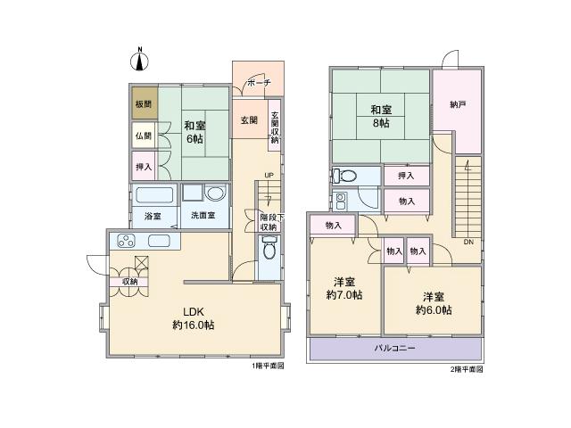 Floor plan. 33,800,000 yen, 4LDK + S (storeroom), Land area 141.93 sq m , Building area 123.53 sq m