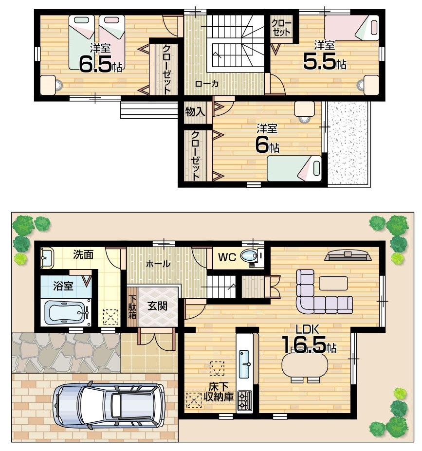 Floor plan. 26,900,000 yen, 3LDK, Land area 83.8 sq m , Building area 84.24 sq m «floor plan»