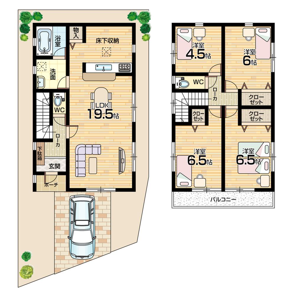 Floor plan. (No. 1 point), Price 28.8 million yen, 4LDK, Land area 100.02 sq m , Building area 94.77 sq m