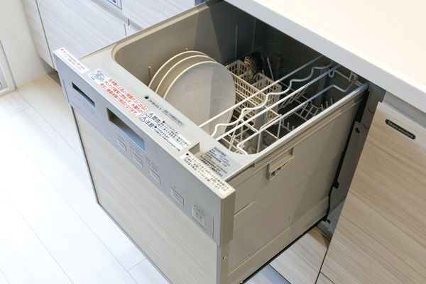 Kitchen.  [Dishwasher] Built-in effortless dishwasher is cleaning up. It is out easily drawer type (same specifications)