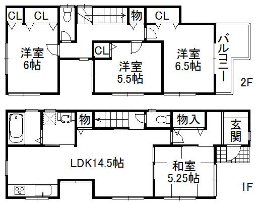 Floor plan. 25,800,000 yen, 4LDK, Land area 101.49 sq m , Building area 93.96 sq m