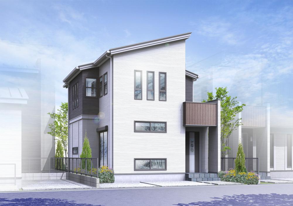Building plan example (Perth ・ appearance). (Model house E No. land) Building price 15.7 million yen, Building area 96.38 sq m
