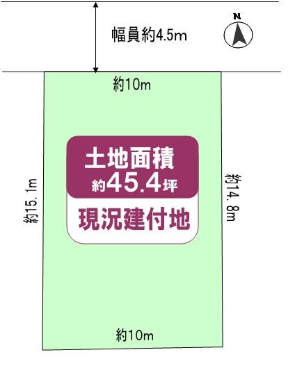 Compartment figure. Land price 36 million yen, Land area 150.14 sq m