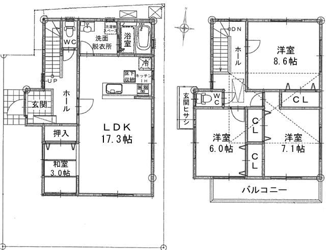 Floor plan. 29.4 million yen, 4LDK, Land area 100.17 sq m , Building area 106.92 sq m floor plan