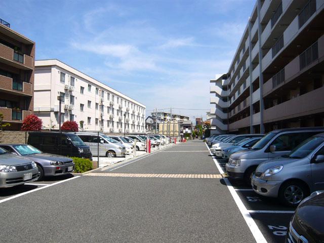 Parking lot. Common areas