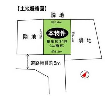 Compartment figure. Land price 7.8 million yen, Land area 103.83 sq m