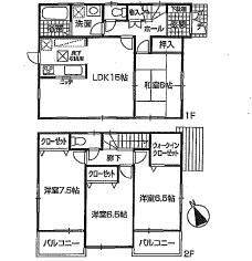 Floor plan. (No. 2 locations), Price 18,800,000 yen, 4LDK, Land area 242.7 sq m , Building area 98.01 sq m