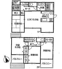 Floor plan. (No. 3 locations), Price 16.8 million yen, 4LDK, Land area 210.35 sq m , Building area 93.96 sq m