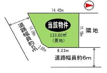 Compartment figure. Land price 12,470,000 yen, Land area 133 sq m