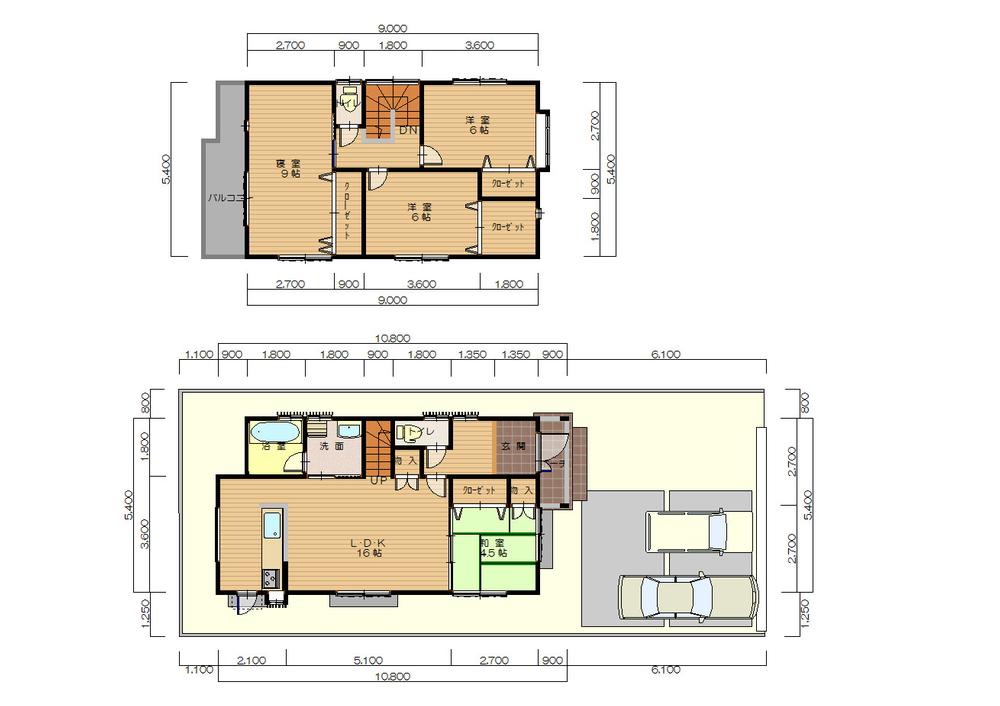 Floor plan. 26,800,000 yen, 4LDK, Land area 134.2 sq m , Building area 99.63 sq m