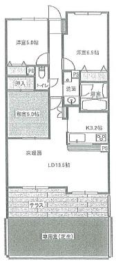 Floor plan. 3LDK, Price 16 million yen, Occupied area 70.81 sq m , Balcony area 10.82 sq m Cerezo Court Kakogawa Bright City Floor plan