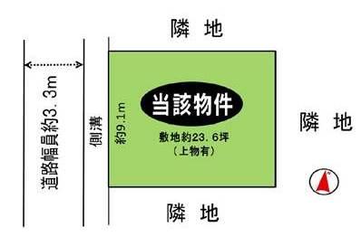 Compartment figure. Land price 4.9 million yen, Land area 78.23 sq m