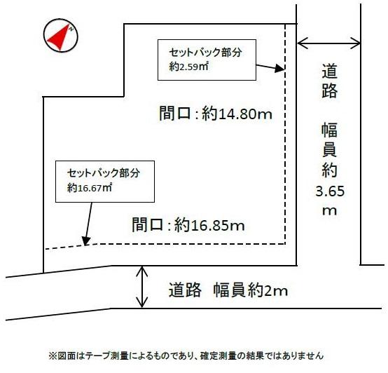 Compartment figure. Land price 9.5 million yen, Land area 216.26 sq m