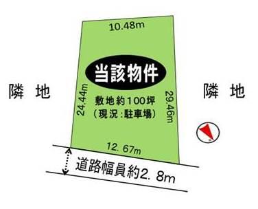 Compartment figure. Land price 22 million yen, Land area 330.58 sq m