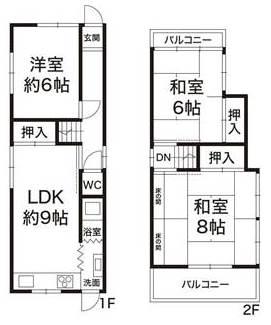Floor plan. 5.6 million yen, 3LDK, Land area 80.28 sq m , Building area 66.96 sq m
