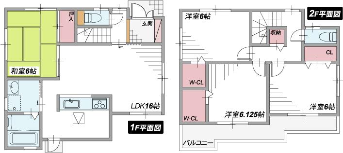 Floor plan. (No. 1 point), Price 18.5 million yen, 4LDK, Land area 101.01 sq m , Building area 95.17 sq m