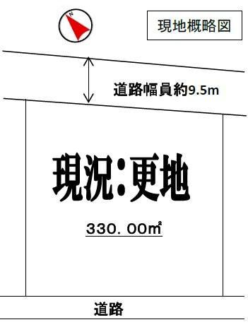 Compartment figure. Land price 18.5 million yen, Land area 330 sq m