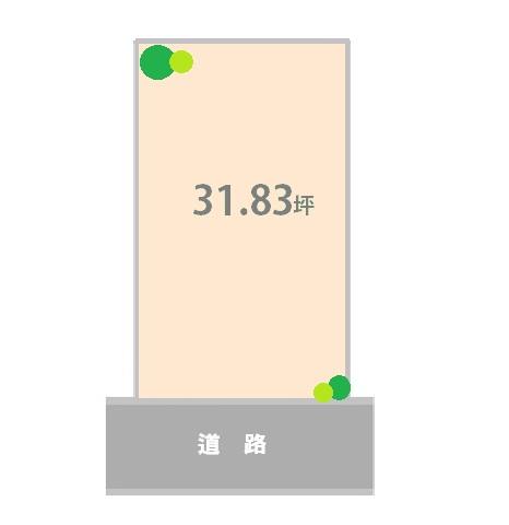 Compartment figure. Land price 10 million yen, Land area 105.25 sq m