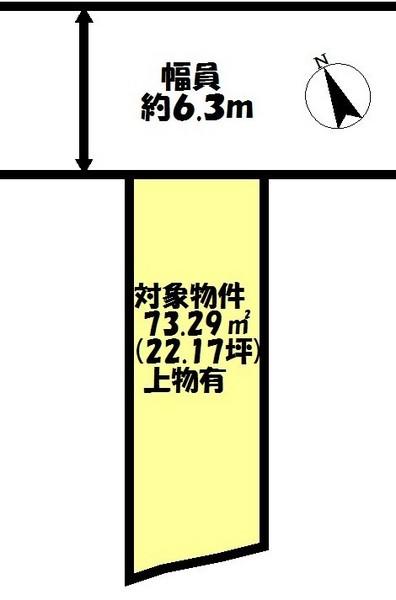 Compartment figure. Land price 4.4 million yen, Land area 73.29 sq m