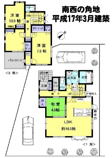 Floor plan. 26,800,000 yen, 3LDK, Land area 160.74 sq m , Building area 101.01 sq m