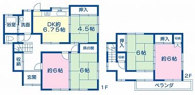 Floor plan. 9.6 million yen, 5DK, Land area 149.07 sq m , Building area 111.52 sq m