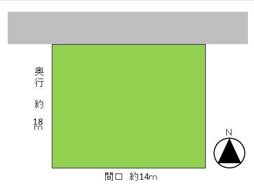 Compartment figure. Land price 7.9 million yen, Land area 256.67 sq m