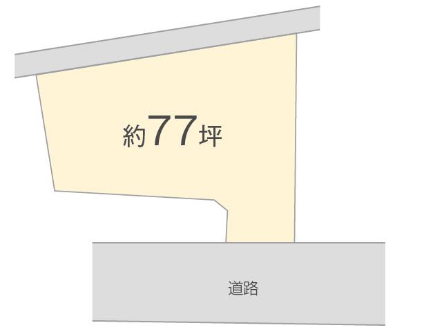 Compartment figure. Land price 6 million yen, Land area 254.63 sq m compartment view