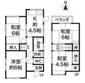 Floor plan. 3.5 million yen, 4K, Land area 68.97 sq m , Building area 64.37 sq m