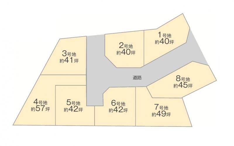 Compartment figure. Land price 12.4 million yen, Land area 132.3 sq m