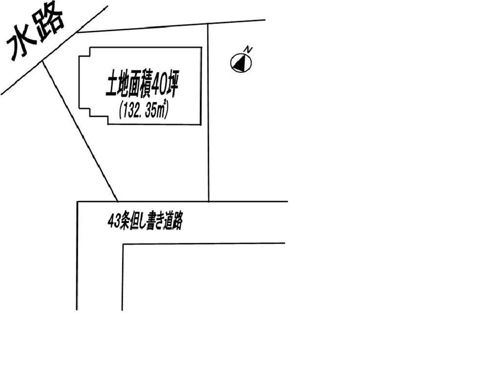 Compartment figure. Land price 7.8 million yen, Land area 132.35 sq m