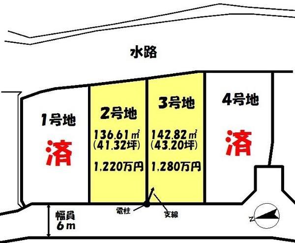 Compartment figure. Land price 11.5 million yen, Land area 142.82 sq m